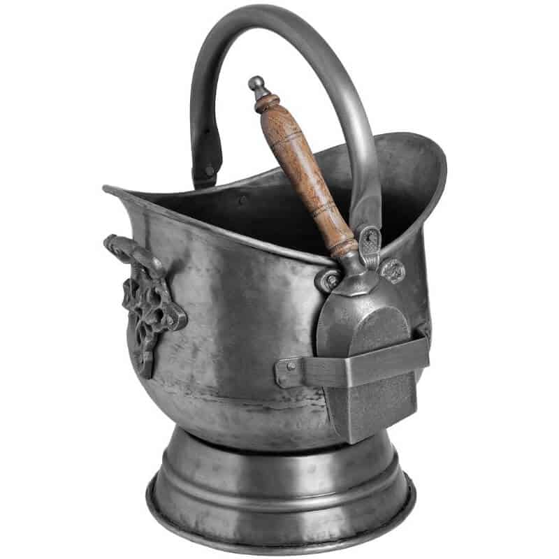 Pewter Coal Bucket with Shovel